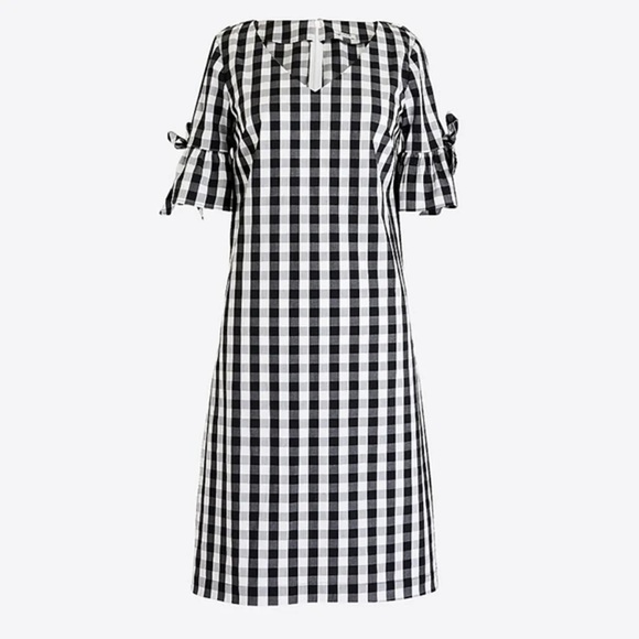 J. Crew Factory Dresses & Skirts - J.Crew Factory Dizzy Black Gingham Dress